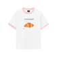Áo Thun Ringer Relaxed Fit Croissant