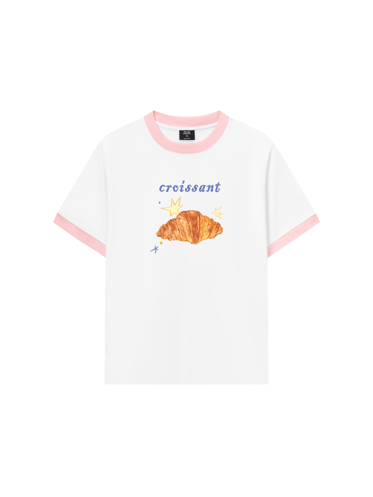 Áo Thun Ringer Relaxed Fit Croissant