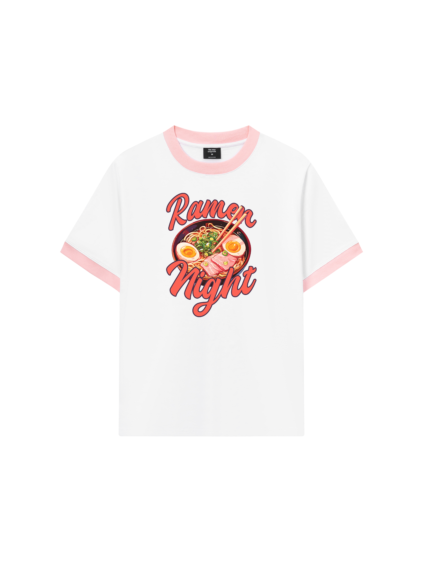Áo Thun Ringer Relaxed Fit Foody Ramen Night