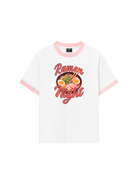 Áo Thun Ringer Relaxed Fit Foody Ramen Night