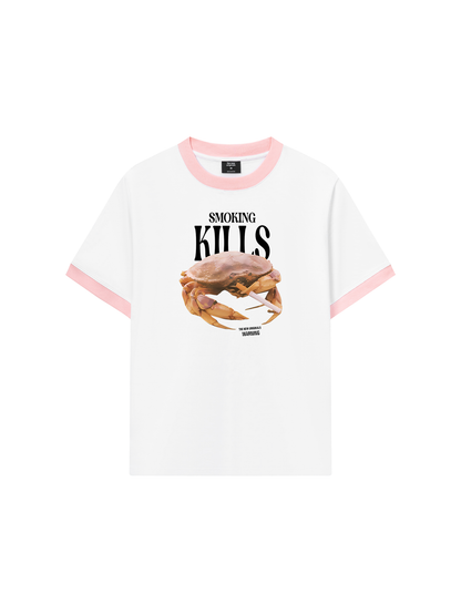 Áo Thun Ringer Relaxed Fit Ocean Smoking Kills