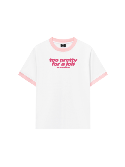 Áo Thun Ringer Relaxed Fit Life Vibe Too Pretty