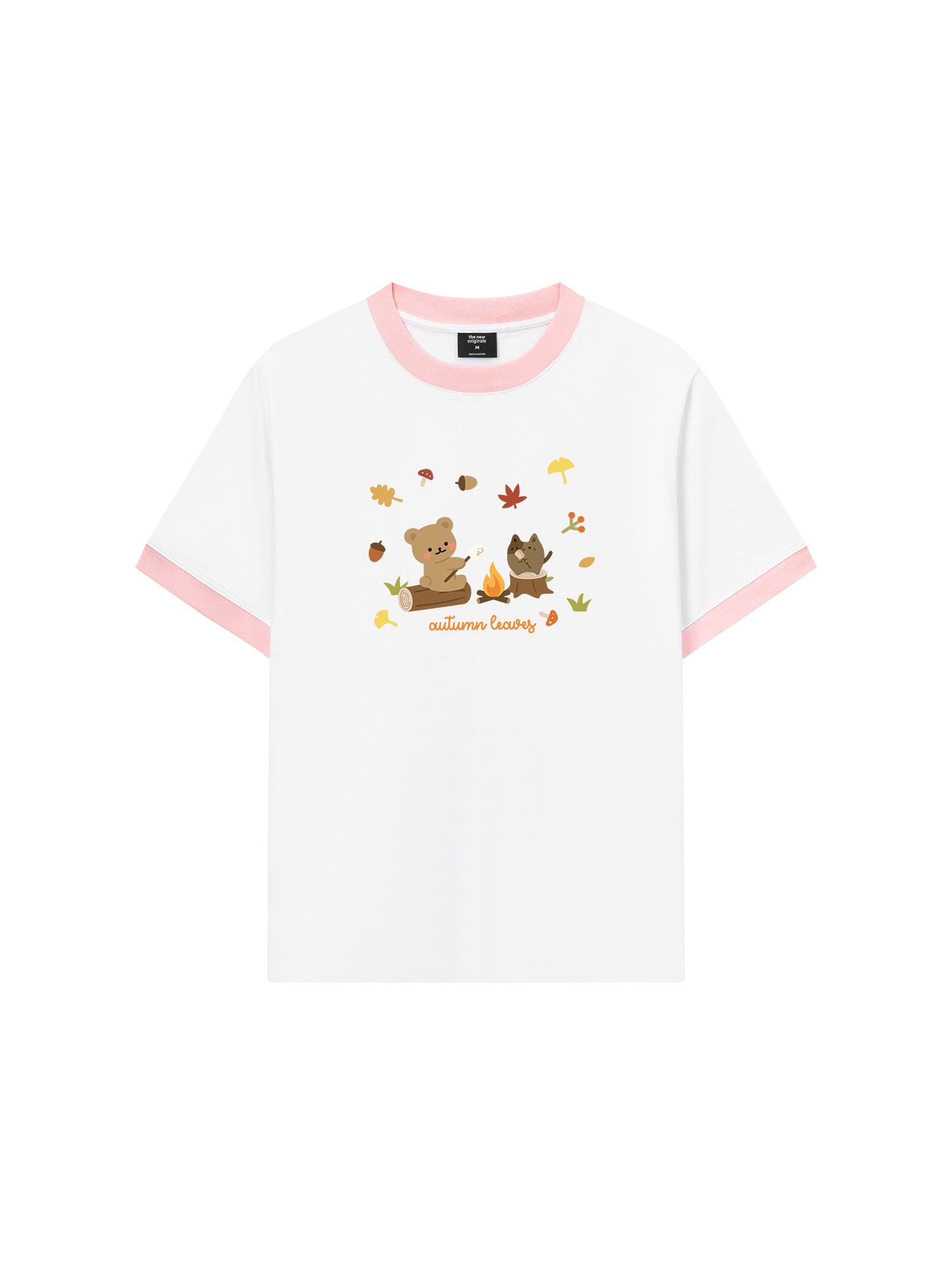 Áo Thun Ringer Relaxed Fit Autumn Vibes Autumn Leaves