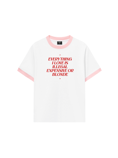 Áo Thun Ringer Relaxed Fit Life Vibe I_m Sexy