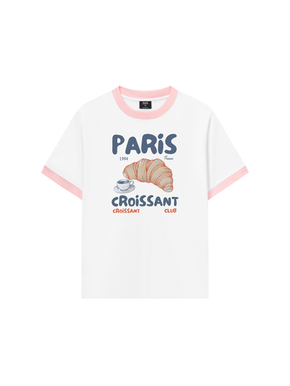 Áo Thun Ringer Relaxed Fit Paris Coissant