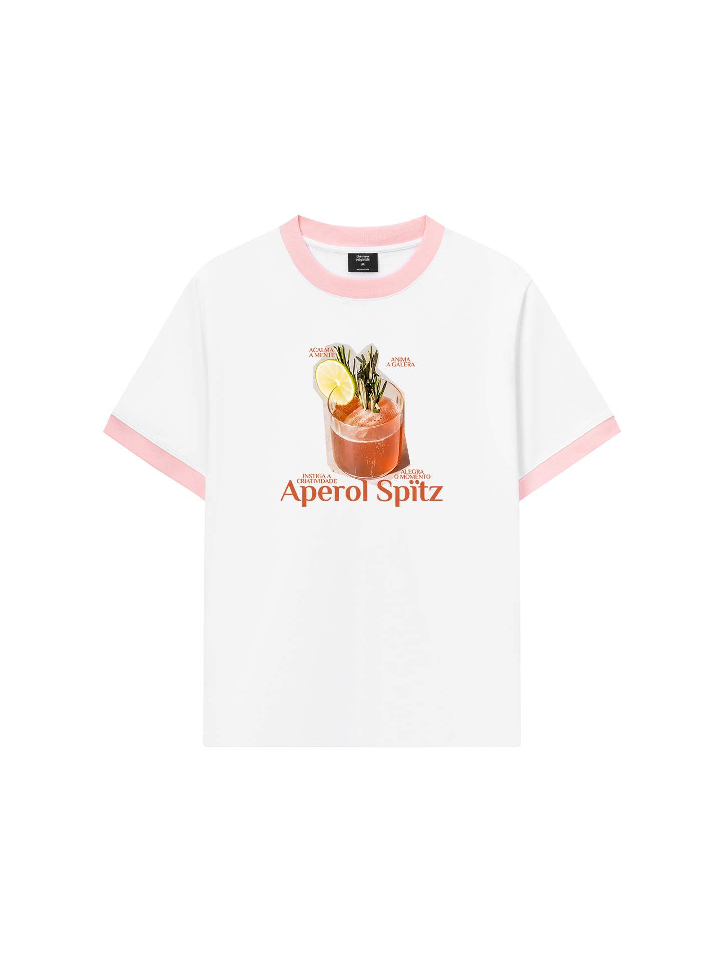 Áo Thun Ringer Relaxed Fit Fresh Aperol Spitz