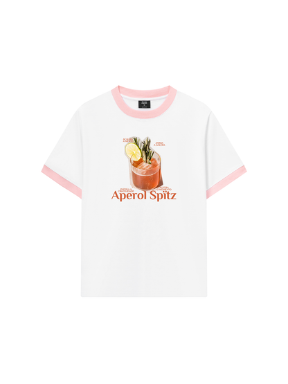 Áo Thun Ringer Relaxed Fit Fresh Aperol Spitz