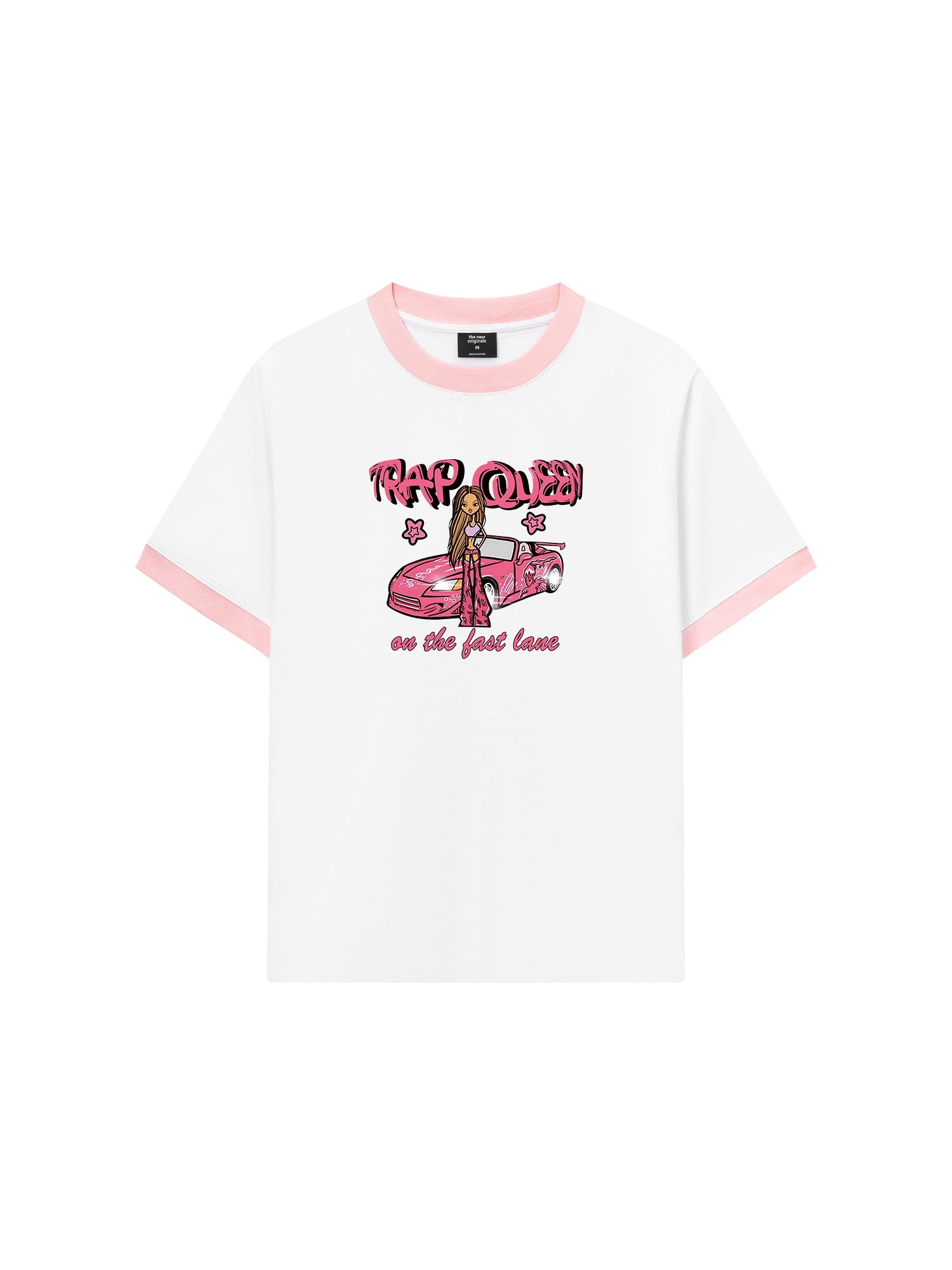Áo Thun Ringer Relaxed Fit Weekend Trap Queen