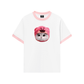 Áo Thun Ringer Relaxed Fit Animal Mood Pink Meow