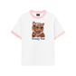 Áo Thun Ringer Relaxed Fit Crazy Cat