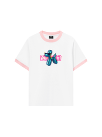 Áo Thun Ringer Relaxed Fit Balloon Dog Walk Me