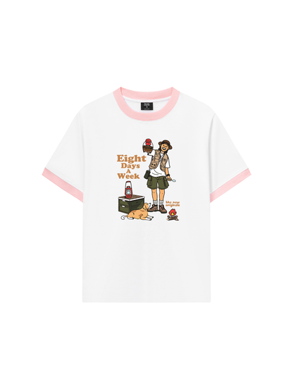 Áo Thun Ringer Relaxed Fit Go Out Eight Days A Week