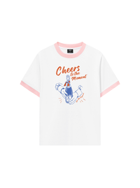 Áo Thun Ringer Relaxed Fit cheer to the moment
