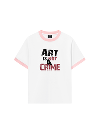 Áo Thun Ringer Relaxed Fit Be Bold Art Is Not A Crime