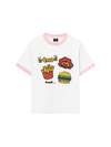 Áo Thun Ringer Relaxed Fit Sweet Pastry Burger Fry