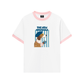 Áo Thun Ringer Relaxed Fit Animal Cozy Puppy
