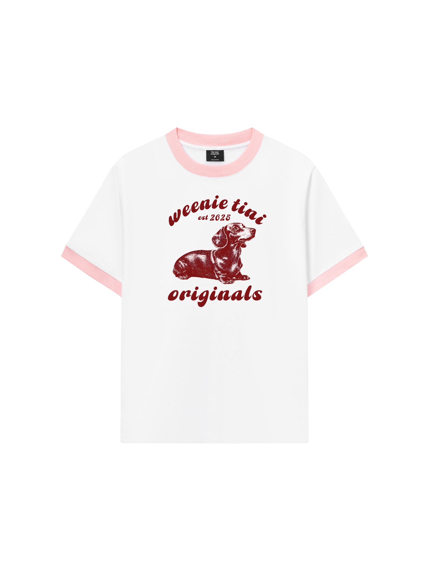 Áo Thun Ringer Relaxed Fit Weenie Tini Dachshund