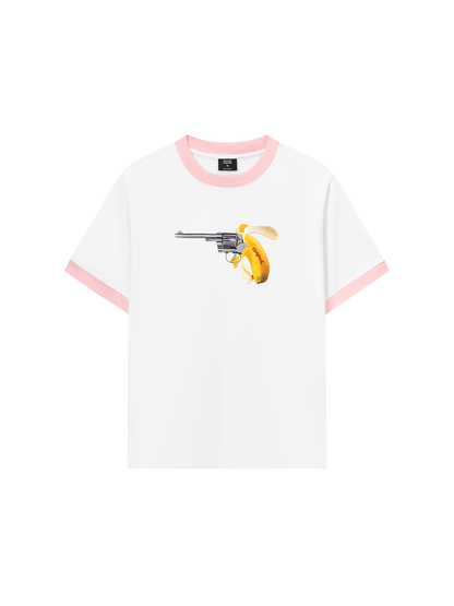 Áo Thun Ringer Relaxed Fit Fun Banana Gun