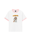 Áo Thun Ringer Relaxed Fit Animal Mood Puppy