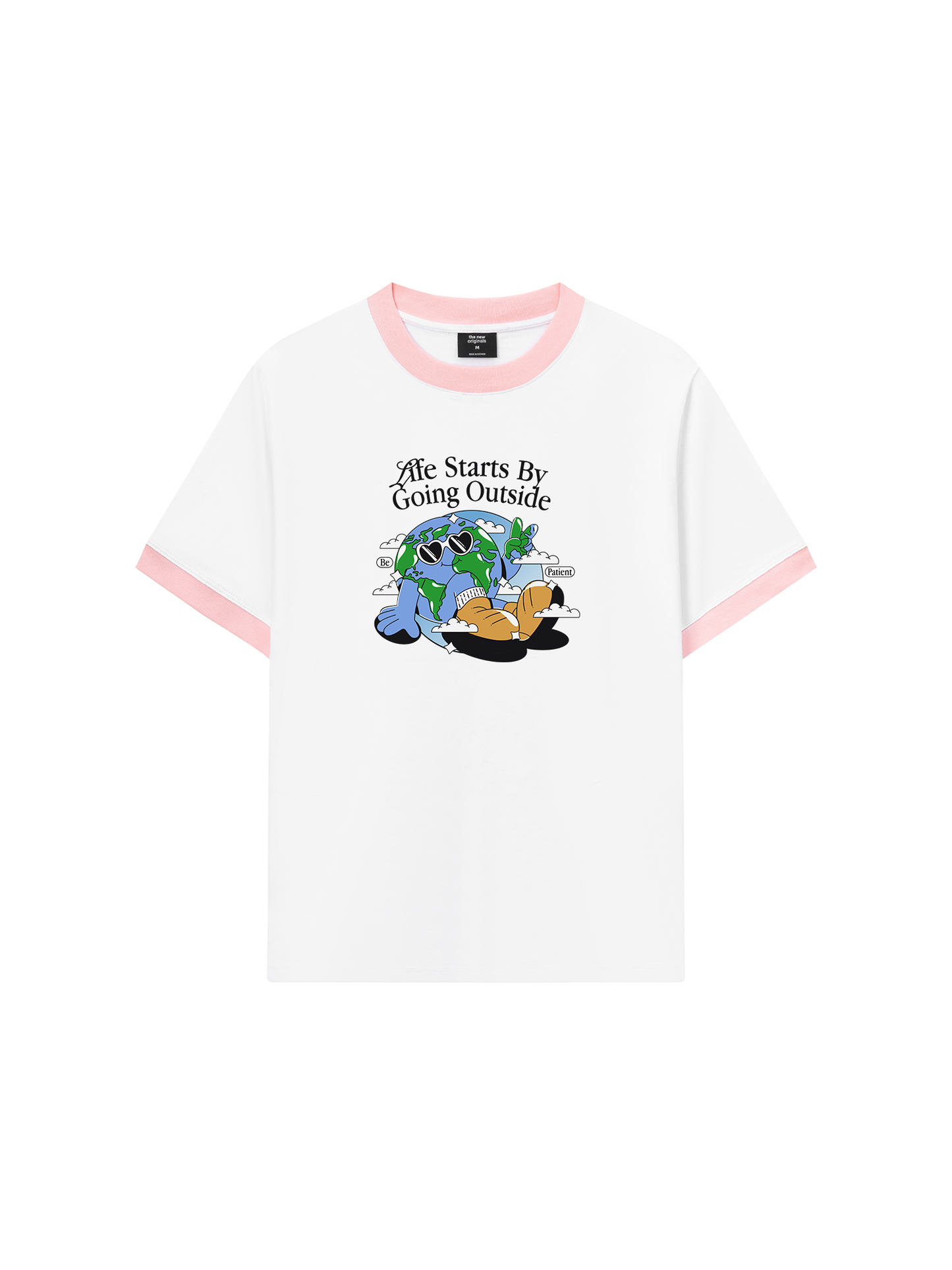 Áo Thun Ringer Relaxed Fit Life Starts By Going Outside