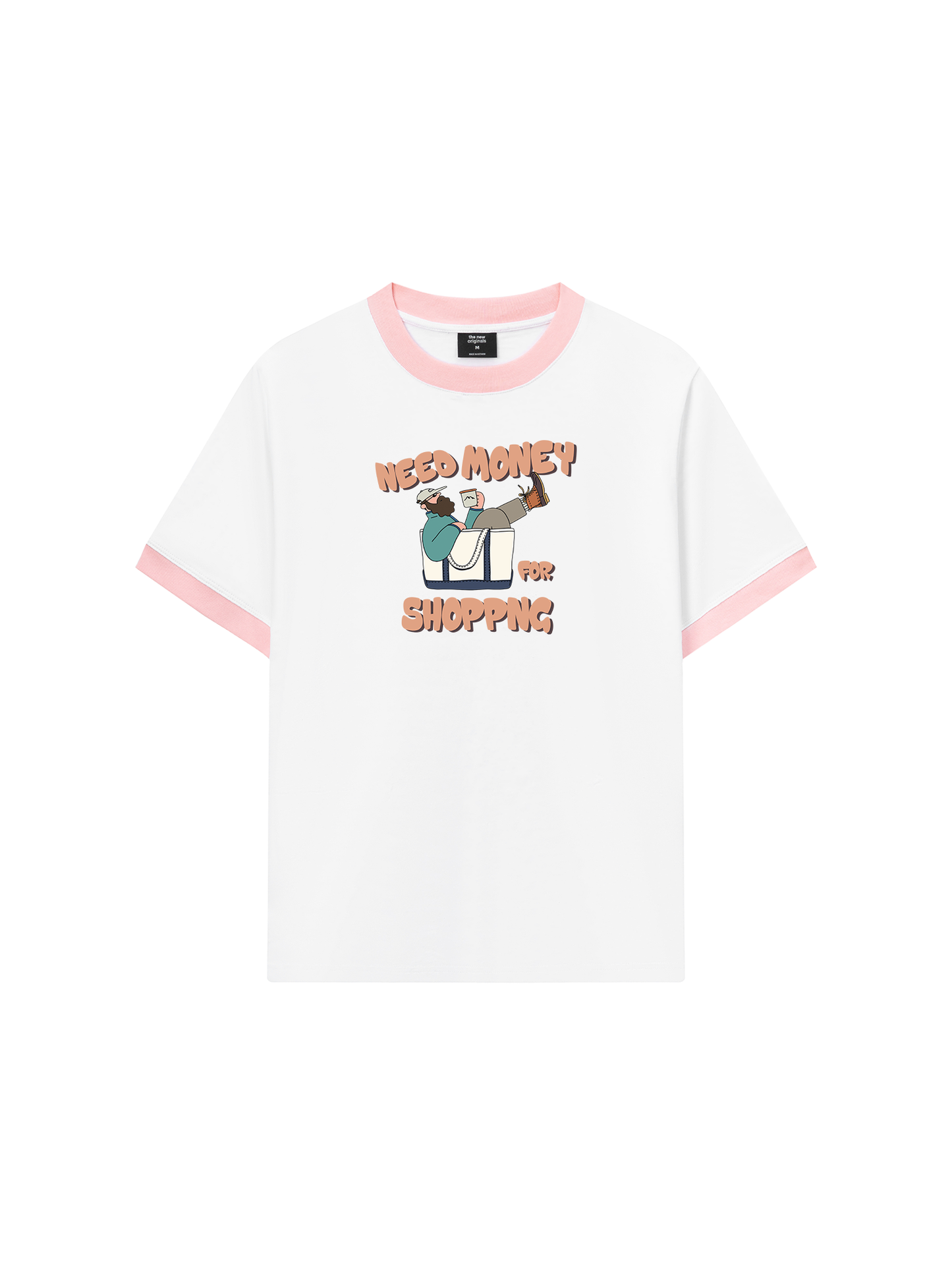Áo Thun Ringer Relaxed Fit Weekend Need Money For Shopping