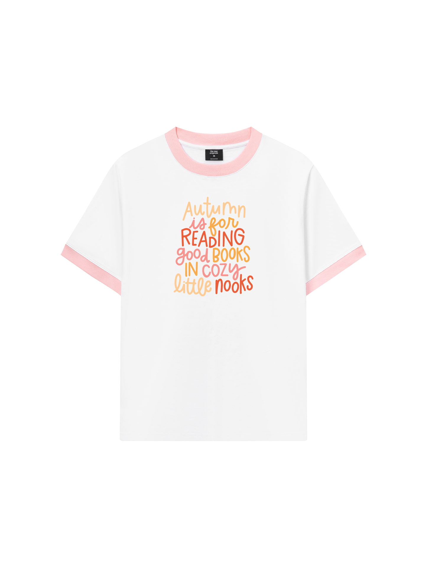 Áo Thun Ringer Relaxed Fit Autumn is For Reading Good Books