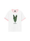 Áo Thun Ringer Relaxed Fit Tropical Alocasia Leaf