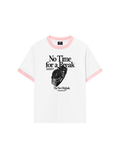 Áo Thun Ringer Relaxed Fit No Time For A Break