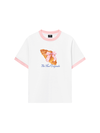 Áo Thun Ringer Relaxed Fit Go Get A Croissant
