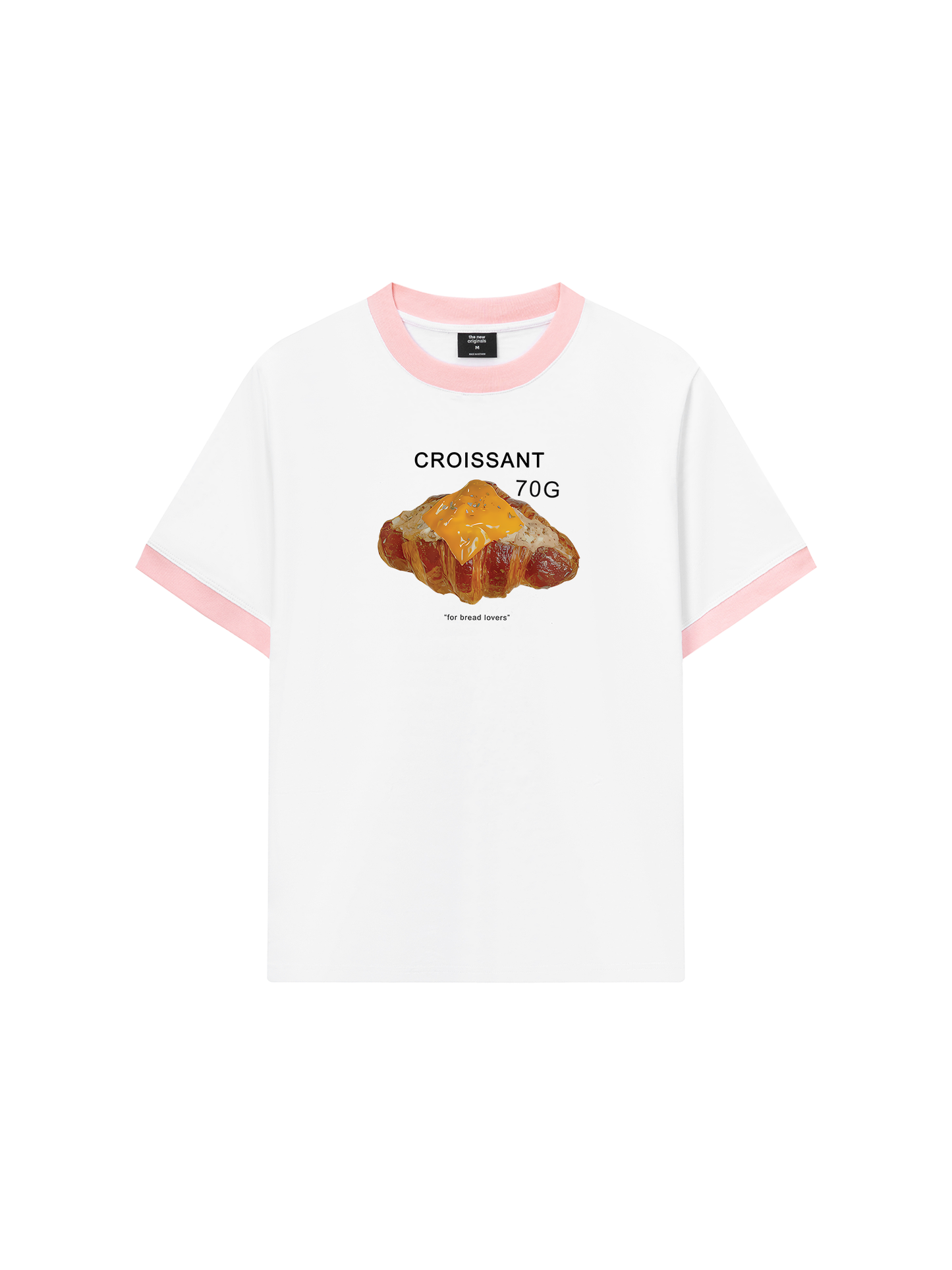 Áo Thun Ringer Relaxed Fit Sweet Pastry Croisant