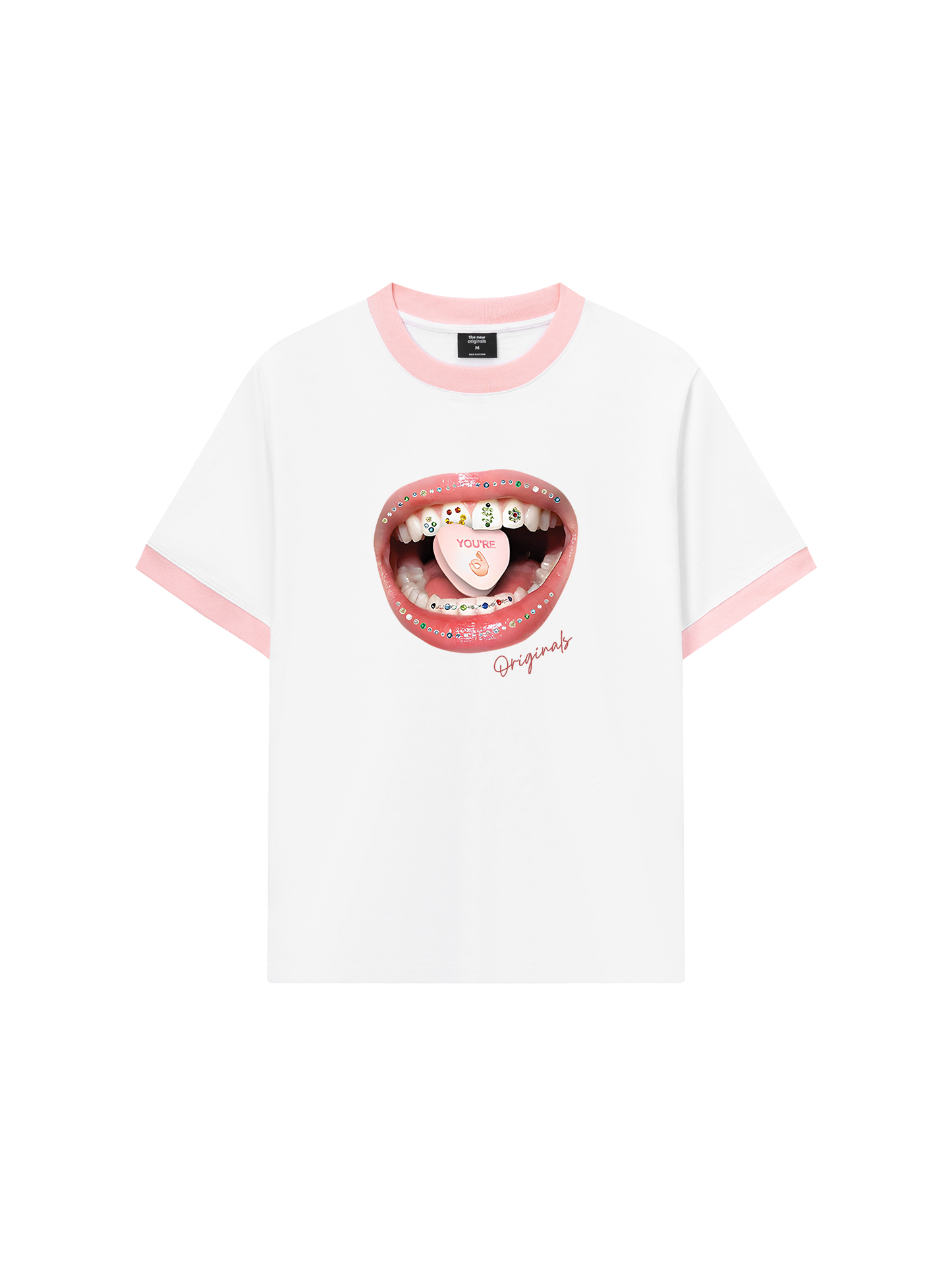 Áo Thun Ringer Relaxed Fit Diamond Grills Pills