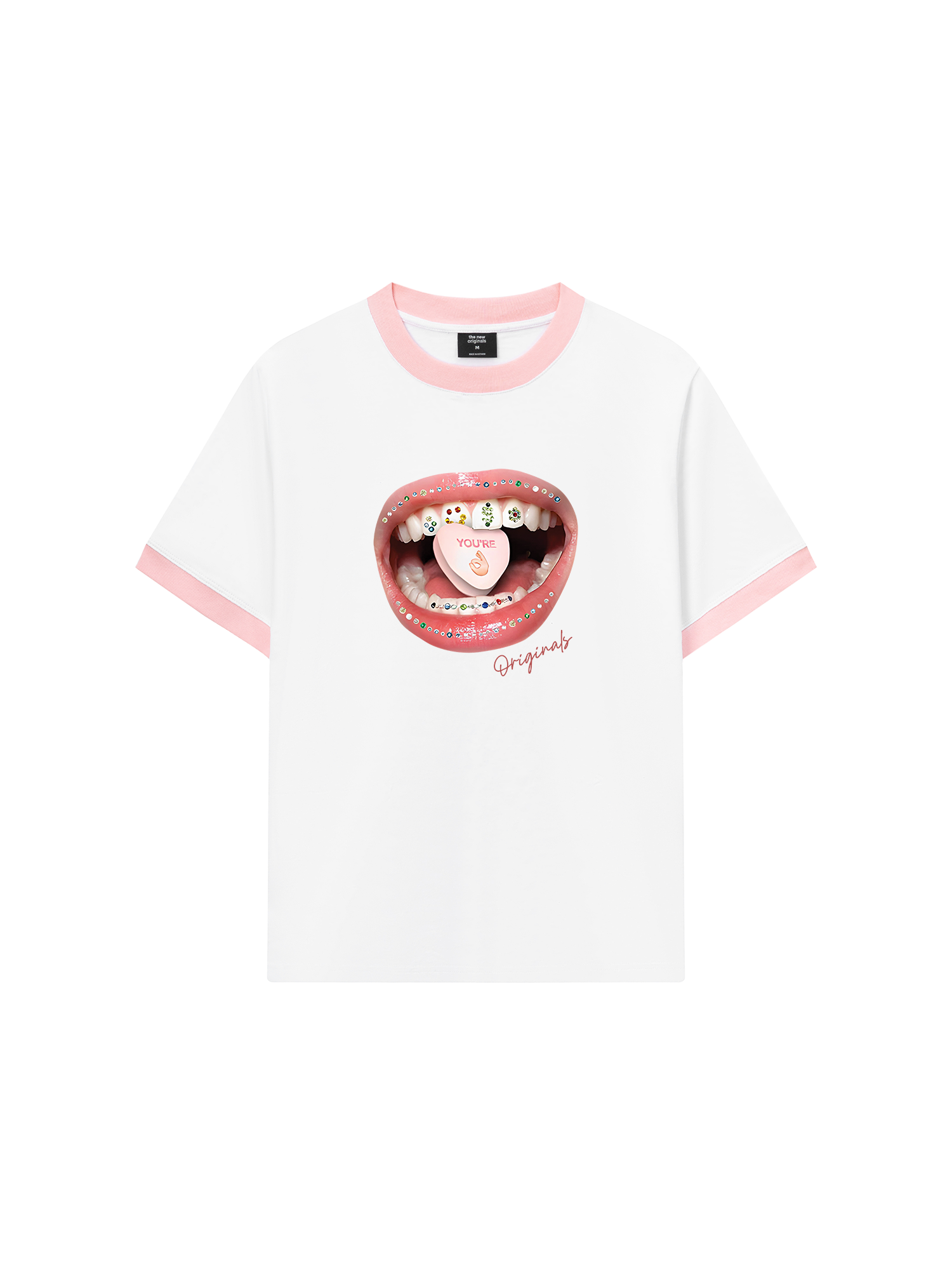 Áo Thun Ringer Relaxed Fit Diamond Grills Pills