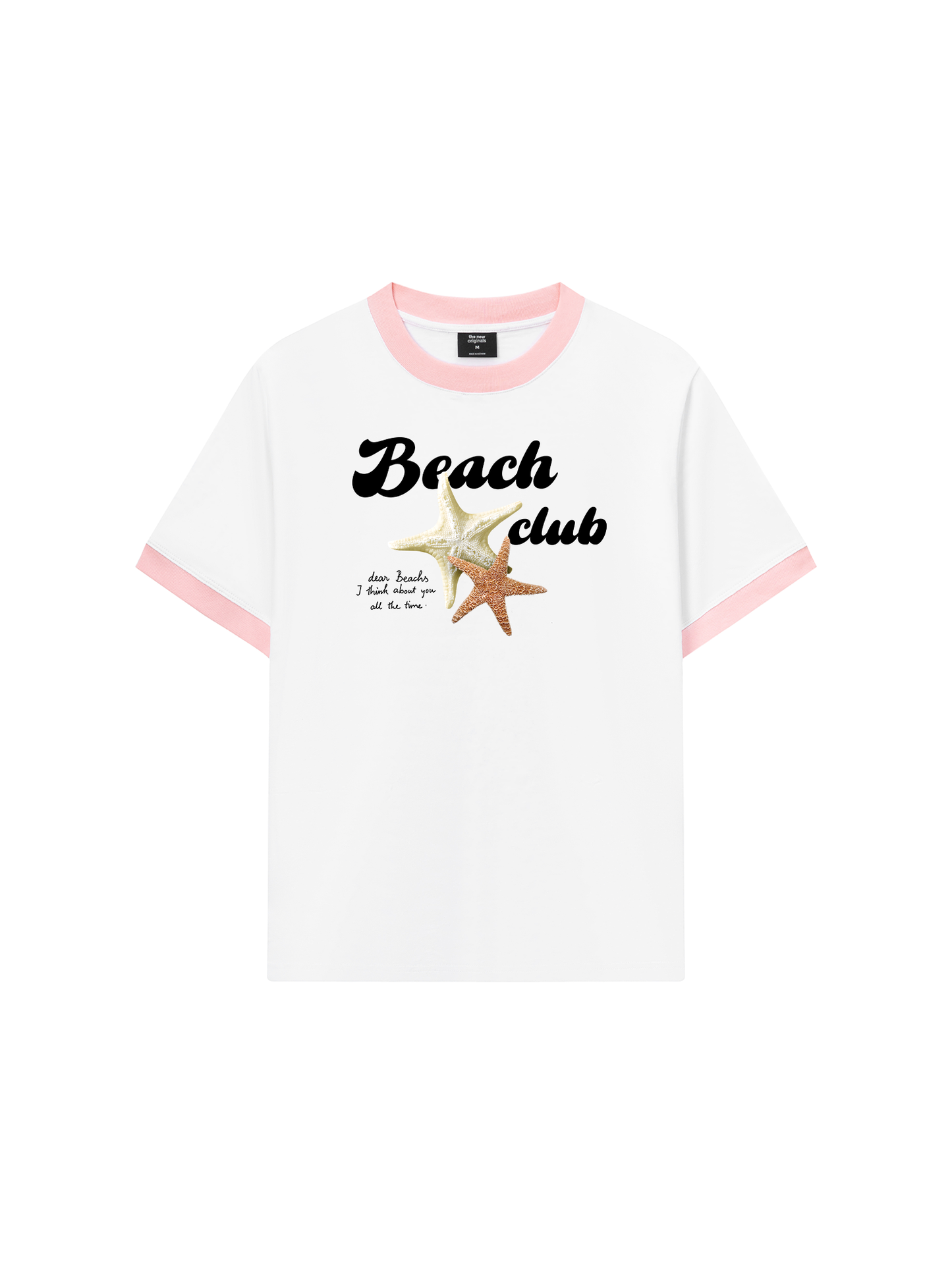 Áo Thun Ringer Relaxed Fit Ocean Beach Club