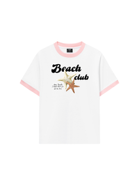 Áo Thun Ringer Relaxed Fit Ocean Beach Club