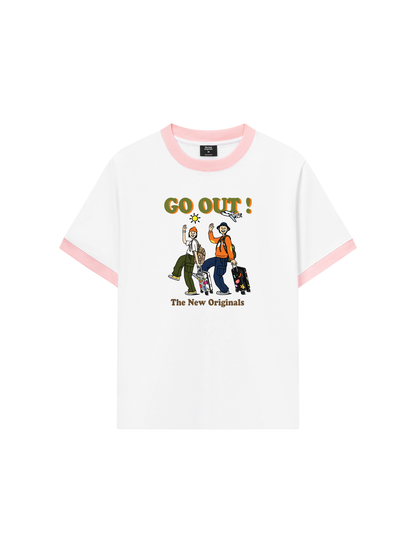 Áo Thun Ringer Relaxed Fit Weekend Go Out