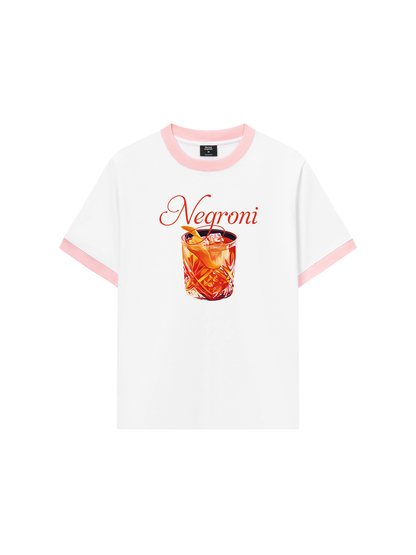 Áo Thun Ringer Relaxed Fit Fresh Red Negroni