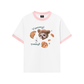 Áo Thun Ringer Relaxed Fit Cute Dog Yummy Cookie