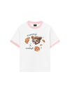 Áo Thun Ringer Relaxed Fit Cute Dog Yummy Cookie