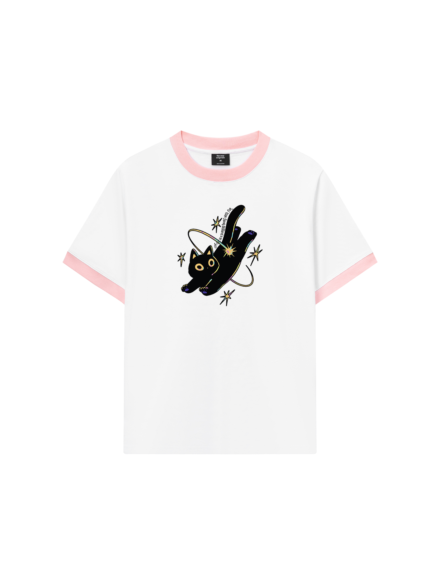 Áo Thun Ringer Relaxed Fit A Black Cat