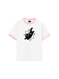 Áo Thun Ringer Relaxed Fit A Black Cat