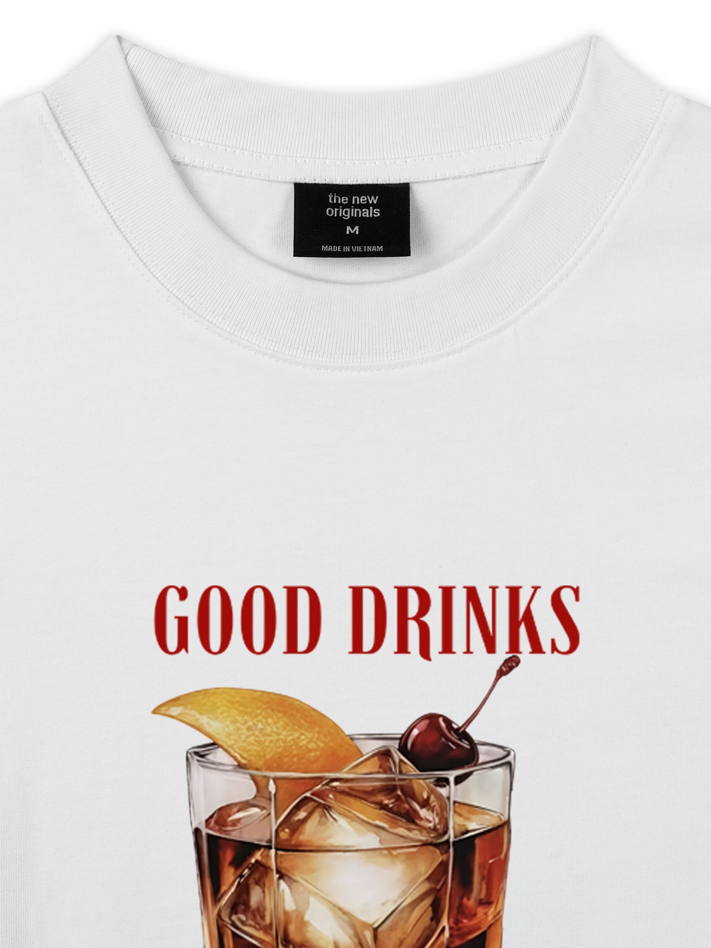Áo Thun Relaxed Fit Good Drinks, Great Friends