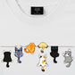 Áo Thun Relaxed Fit  Cat Line Up