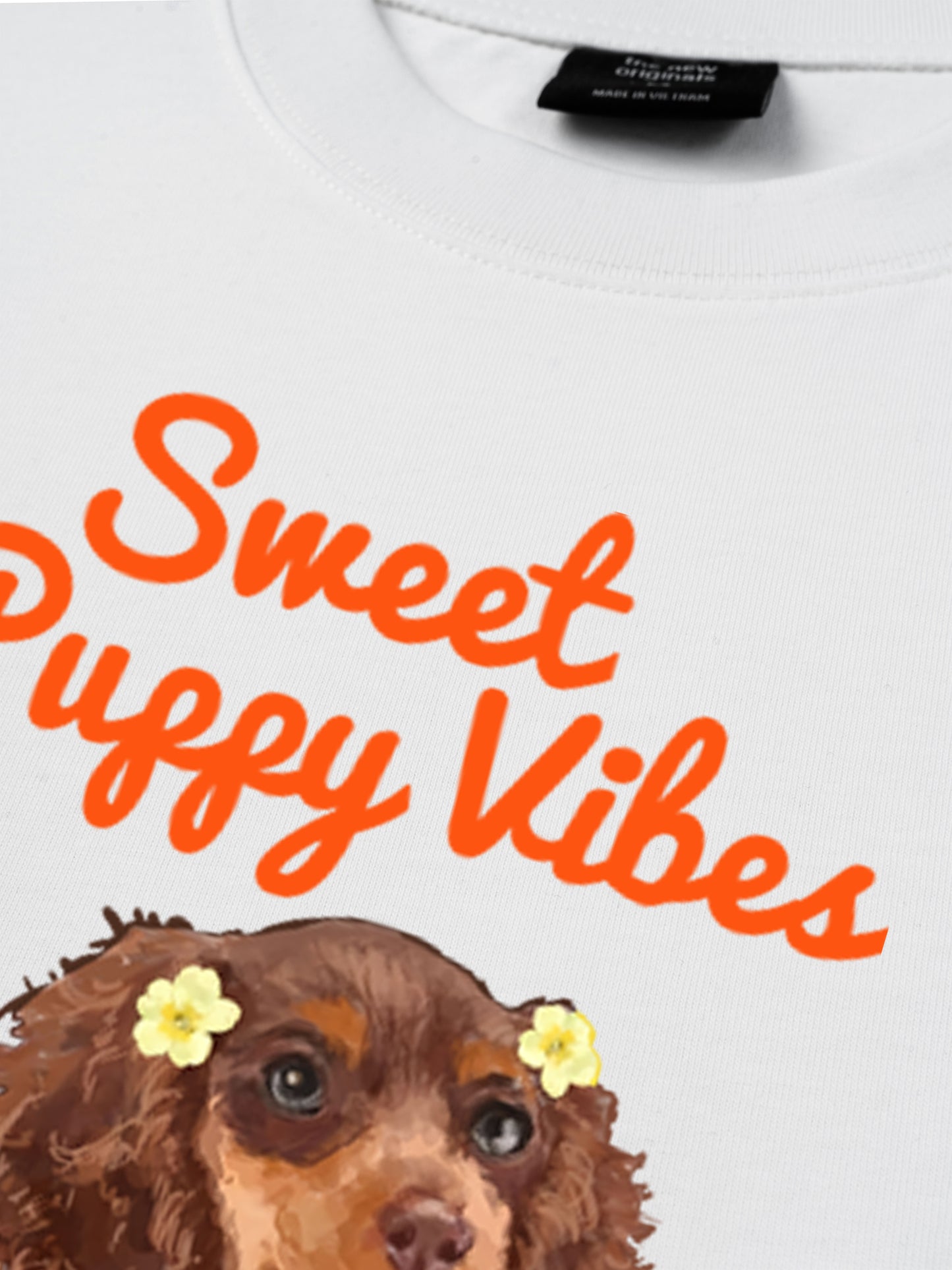 Áo Thun Relaxed Fit  Sweet Puppy Vibe