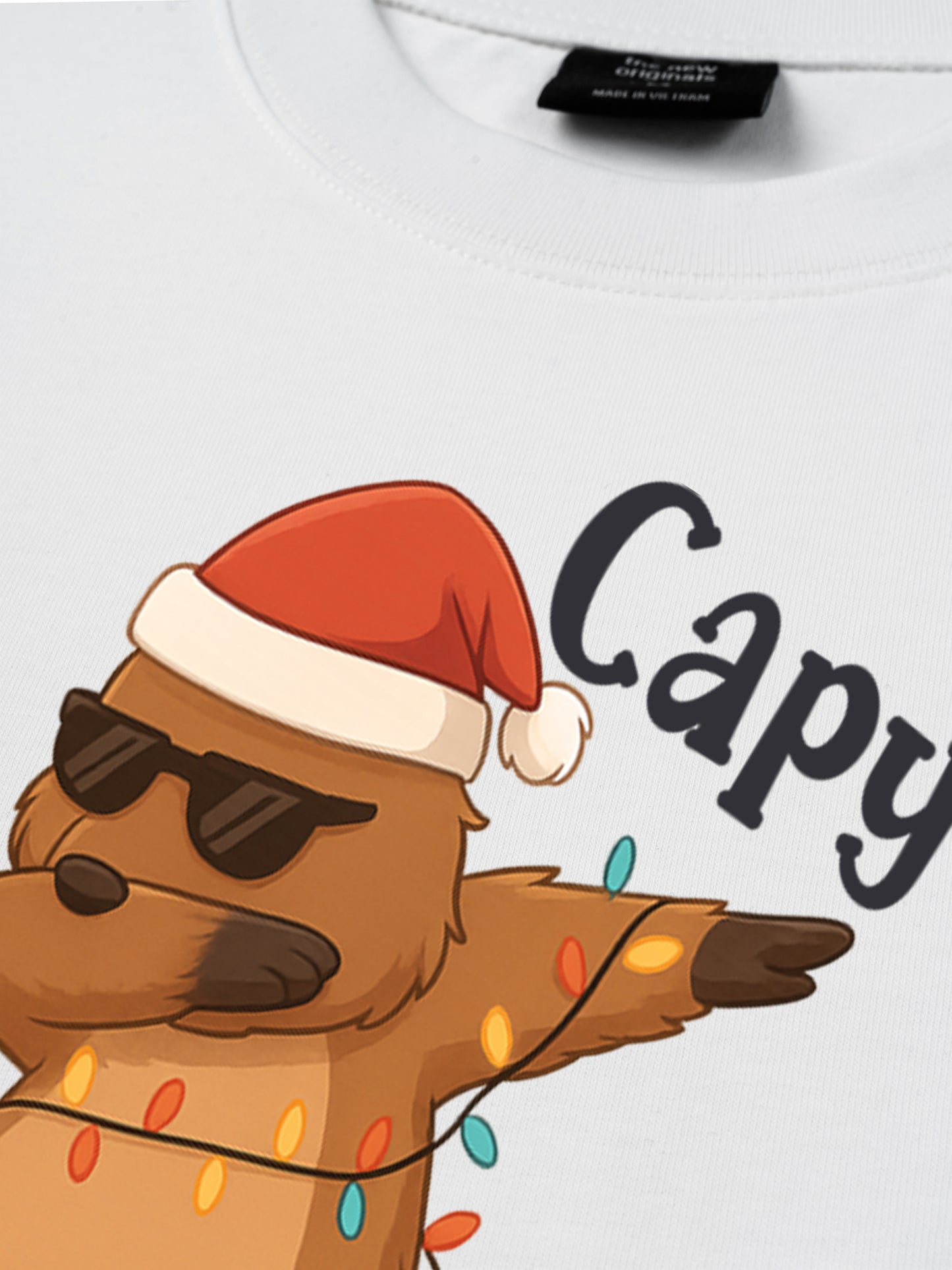 Áo Thun Relaxed Fit Capy Christmas Dab