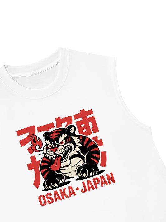 Áo Ba Lỗ Relaxed Fit Black Tiger