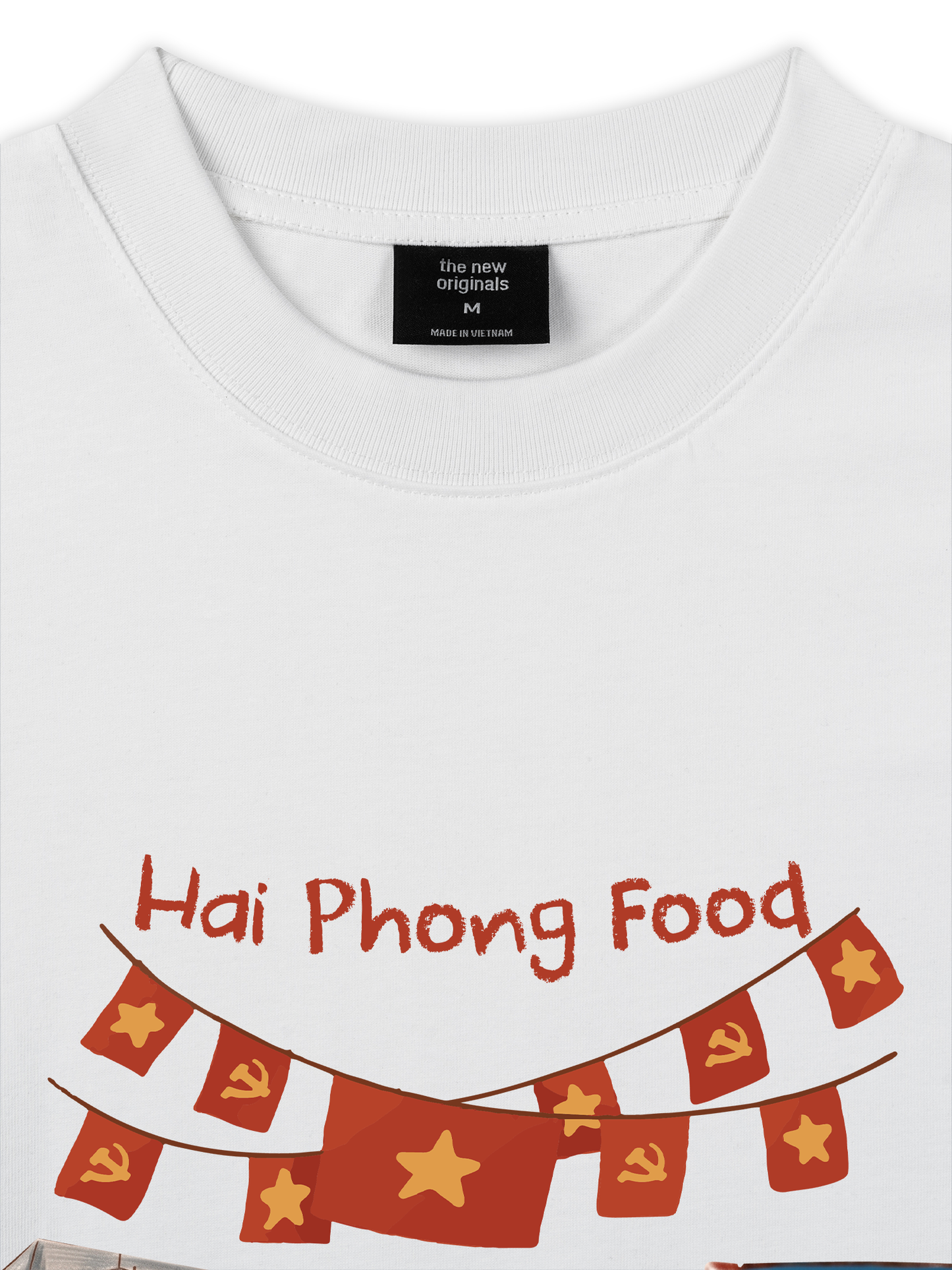 Áo Thun Relaxed Fit Hai Phong Food Phố Cột Đèn