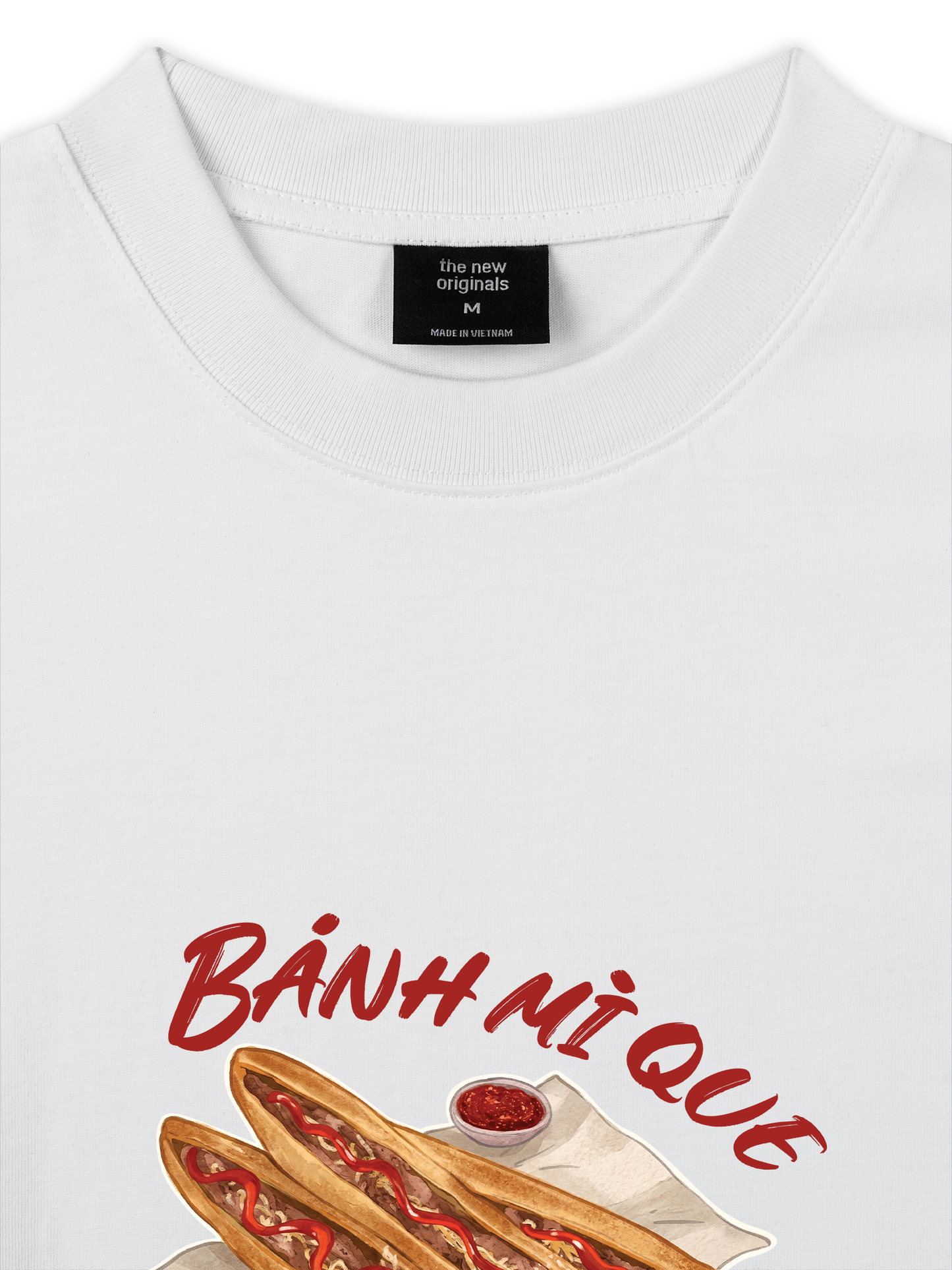 Áo Thun Relaxed Fit Bánh Mì Que Chấm Chí Chương