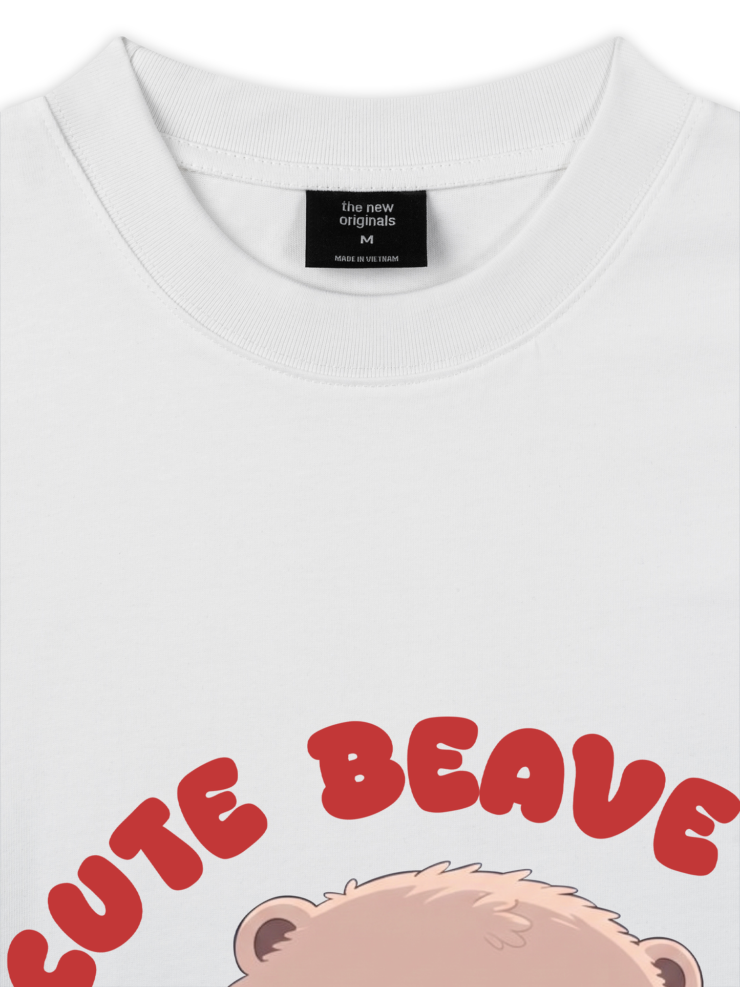 Áo Thun Relaxed Fit Animal Red Cute Beaver