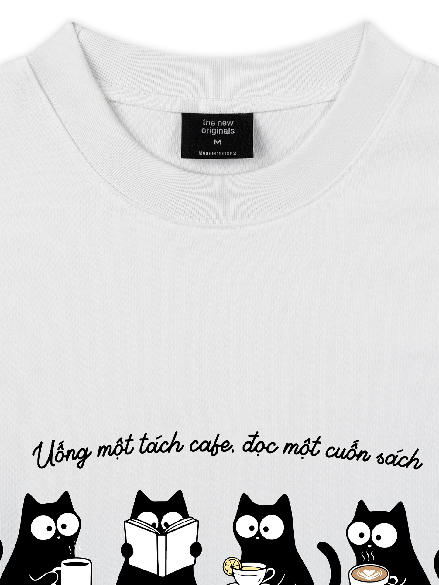Áo Thun Relaxed Fit Uống Một Tách Cafe Đọc 1 Cuốn Sách