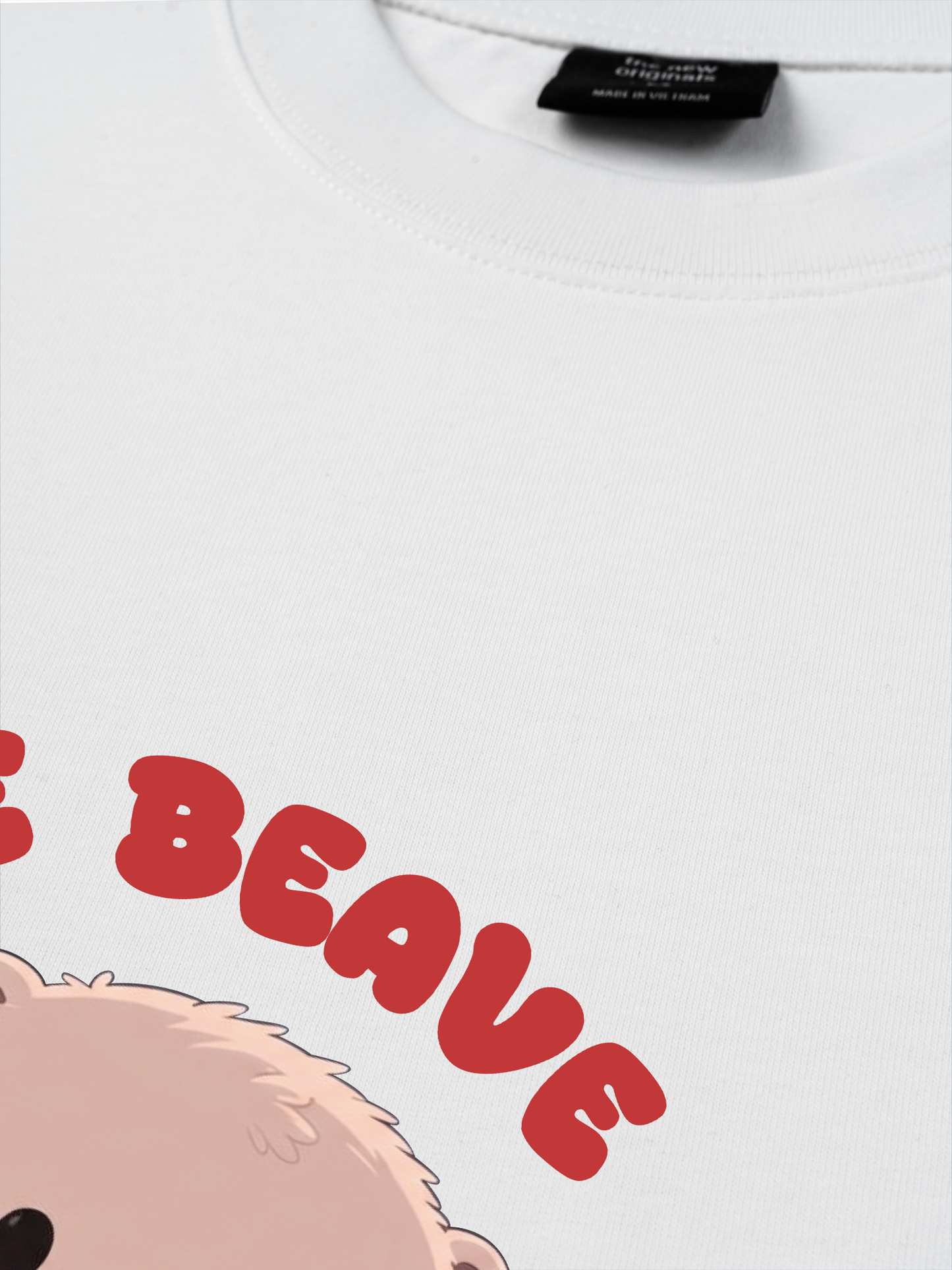Áo Thun Relaxed Fit Animal Red Cute Beaver